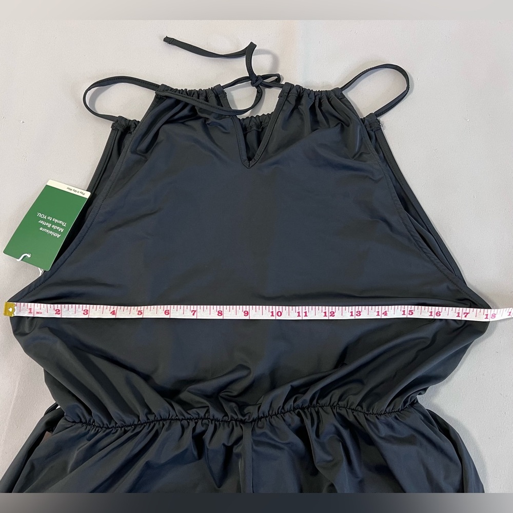 HALARA Black Halter Jumpsuit with Waist Tie - Picture 6 of 8